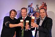 Markus H. Rosenmüller, Paulaner Chef Andy Steinfatt, Thomas Lienenlüke (©Foto: Stefan Matzke)